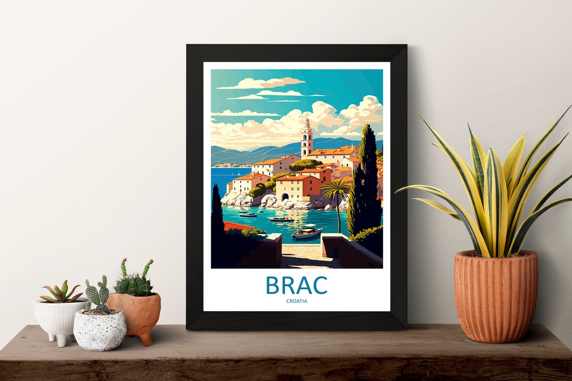 Brac Travel Poster, Croatia Wall Art Print - Image 3