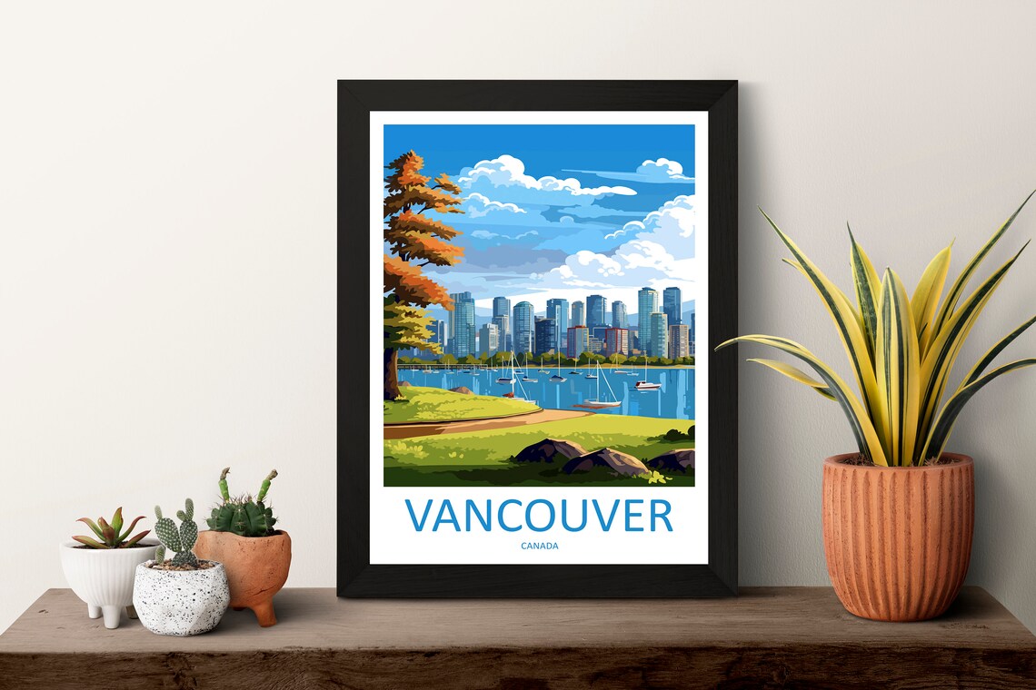 Vancouver Travel Poster, Home Decor Gift - Image 3