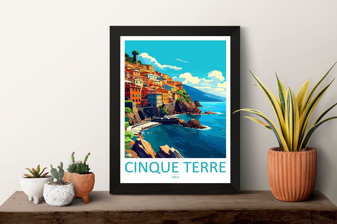Cinque Terre Italy Travel Poster, Place for Europe Lovers - Image 3