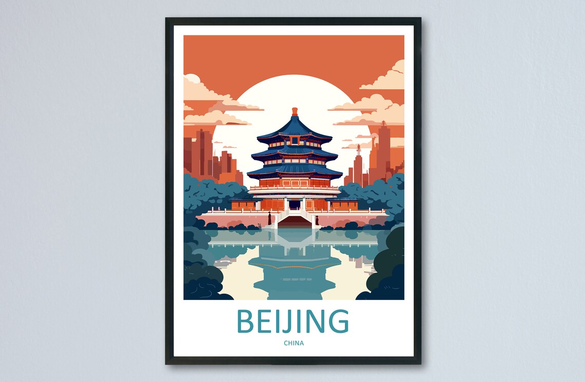 Beijing Travel Poster, Beijing Art Lovers