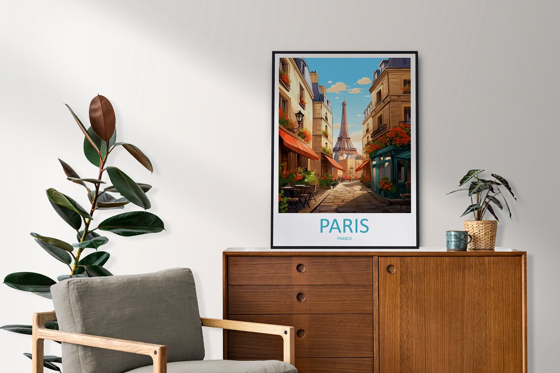 Paris Travel Print France Gift Art Print - Image 2