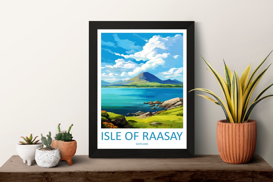 Isle Of Raasay Travel Poster, Scotland Wall Art - Image 3