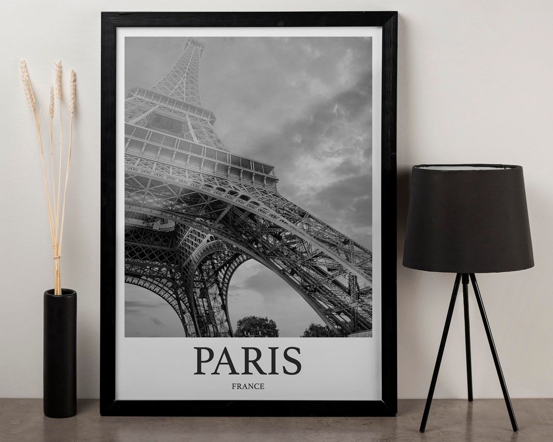 Paris Photo Print Of Eiffel Tower Travel Photo Hanging Decor Photo Travel Art Gift For Travel Artwork Wall Art Framed Photo Travel Print - Image 3