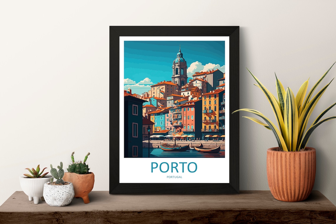 Porto Travel Poster, Portugal Art Lover Gift - Image 3