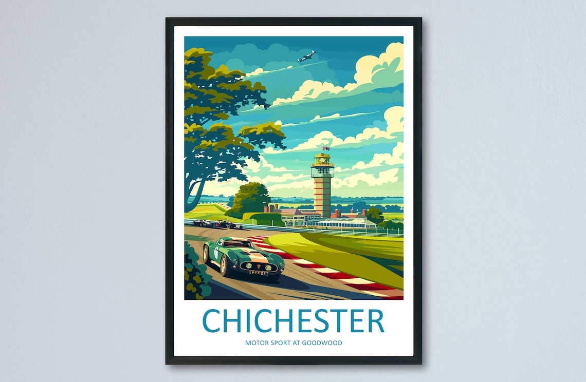 Chichester Motorsport at Goodwood Travel Poster - Image 3
