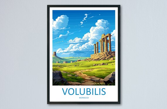 Volubilis Travel Print Wall Art Volubilis Wall Hanging Home Dcor Volubilis Gift Art Lovers Morocco Art Lover Gift Wall Art Morocco Decor