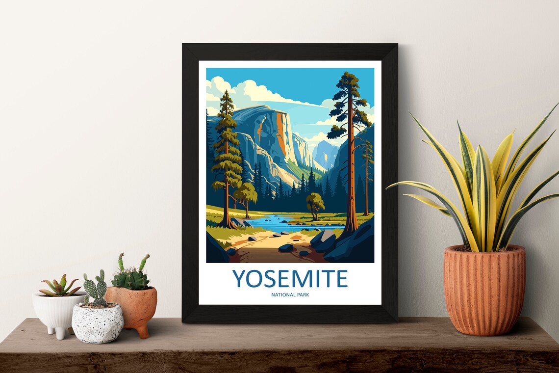 Yosemite National Park Gift Travel Poster - Image 3