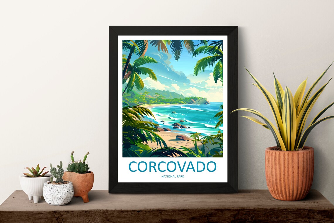 Corcovado National Park Travel Poster, Costa Rica - Image 3