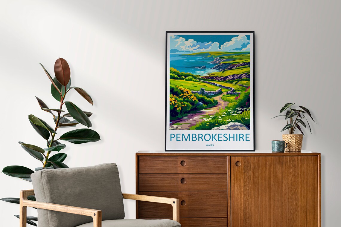 Pembrokeshire Landscape Art Print, Nature Decor - Image 2