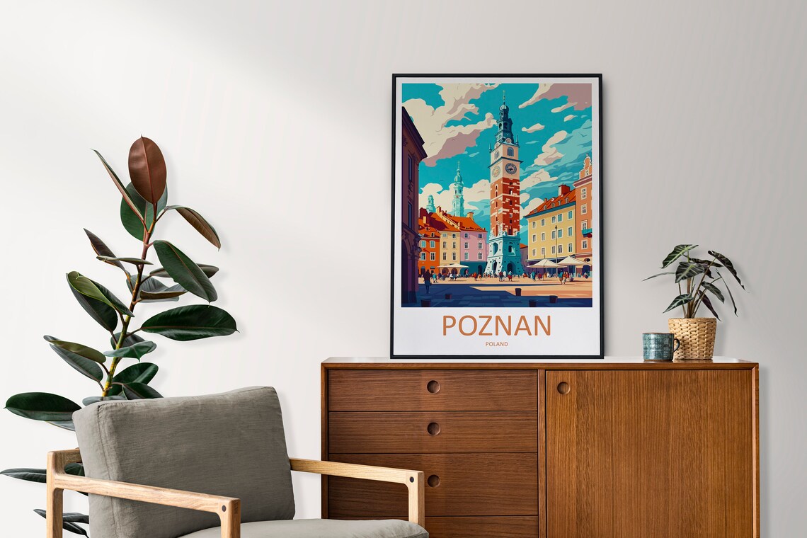 Poznan Travel Poster, European City Wall Art - Image 2