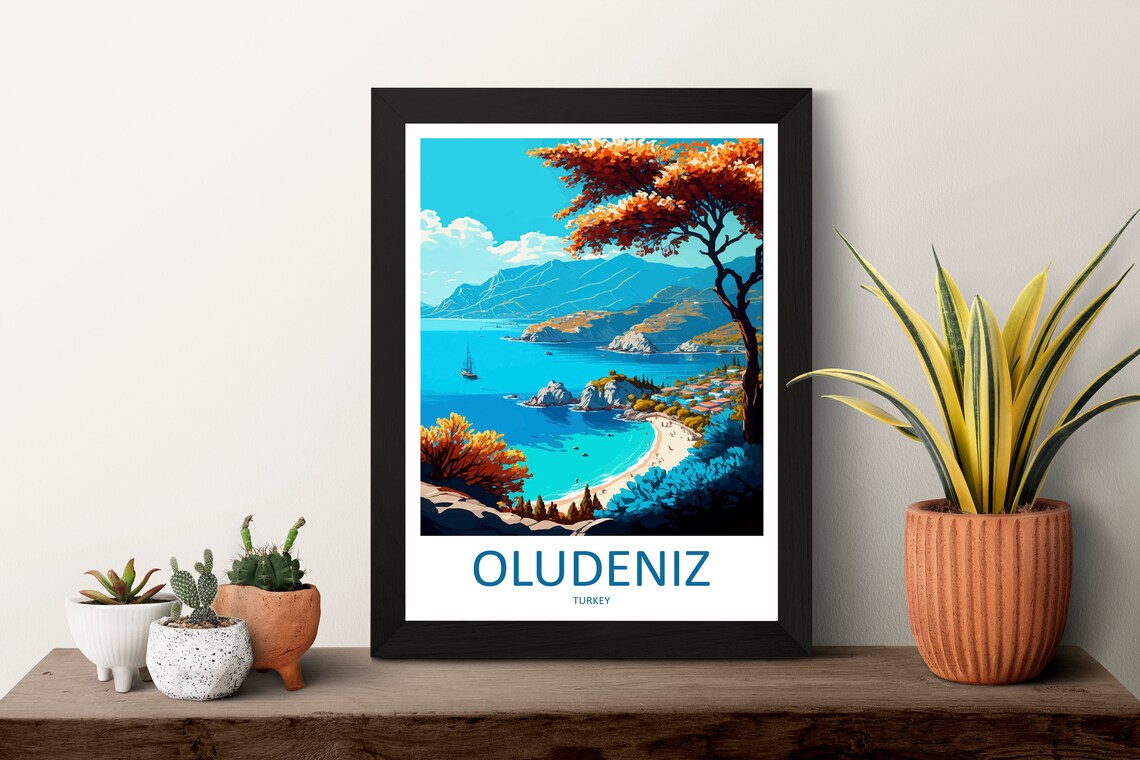 Ldeniz Travel Poster, Turkey City Wall Art - Image 3