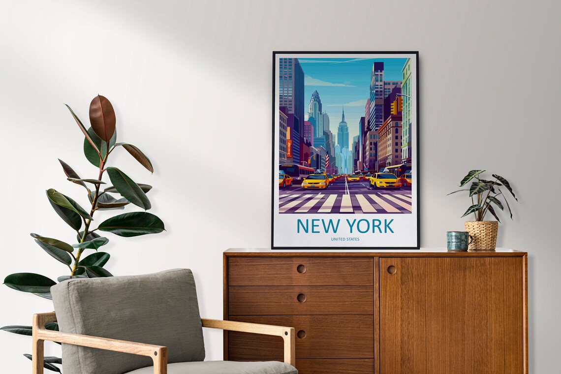 New York Travel Poster, New York State Art Print - Image 2