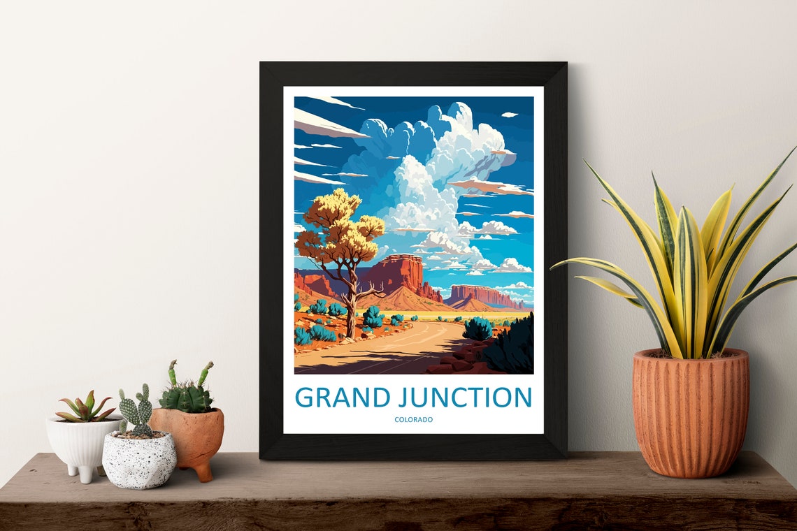 Grand Junction Colorado Red Rock Desert Monument Road Poster - Image 3