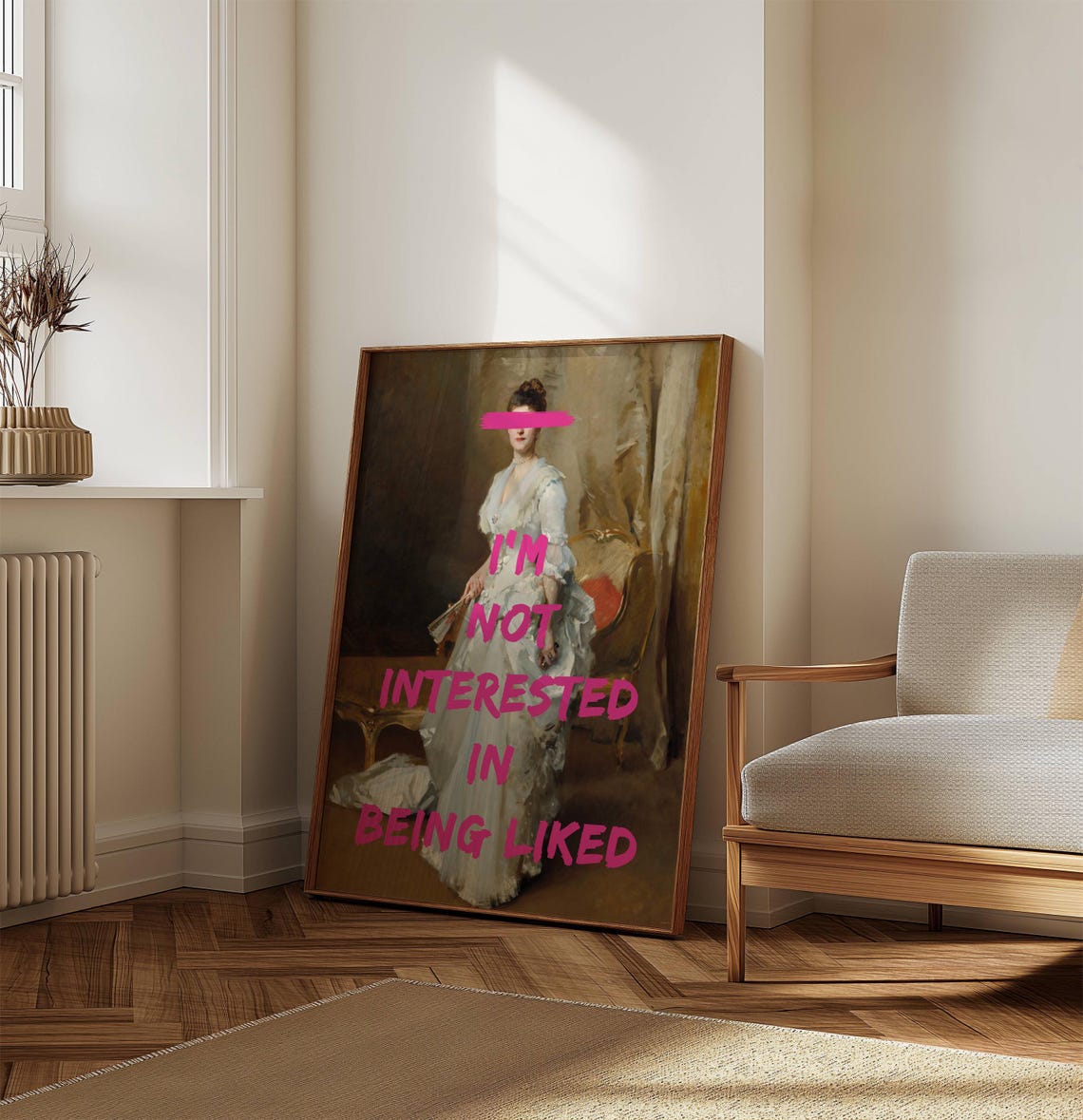 Im Not Interested In Being Liked Altered Classic Portrait Poster - Image 6