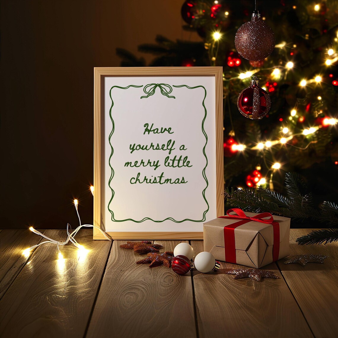 Have Yourself A Merry Little Christmas, Minimalist Art Print - Image 6