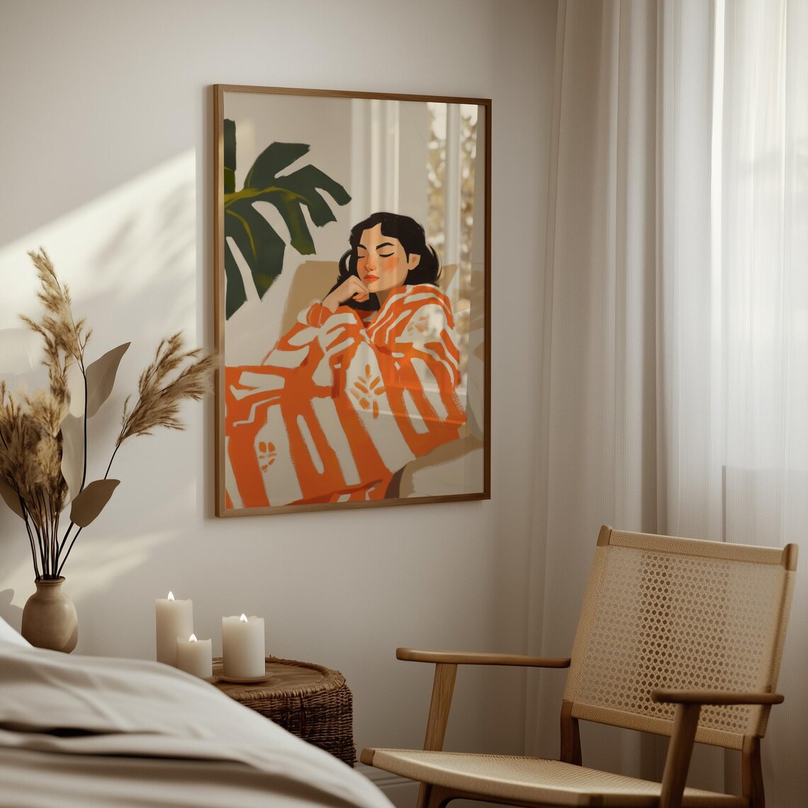 Abstract Woman, Contemporary Minimalist Artwork - Image 4