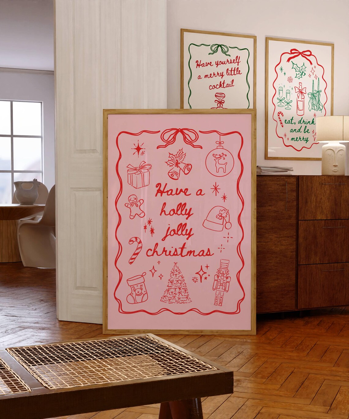 Have A Holly Jolly Christmas Minimalist Holiday Poster - Image 8