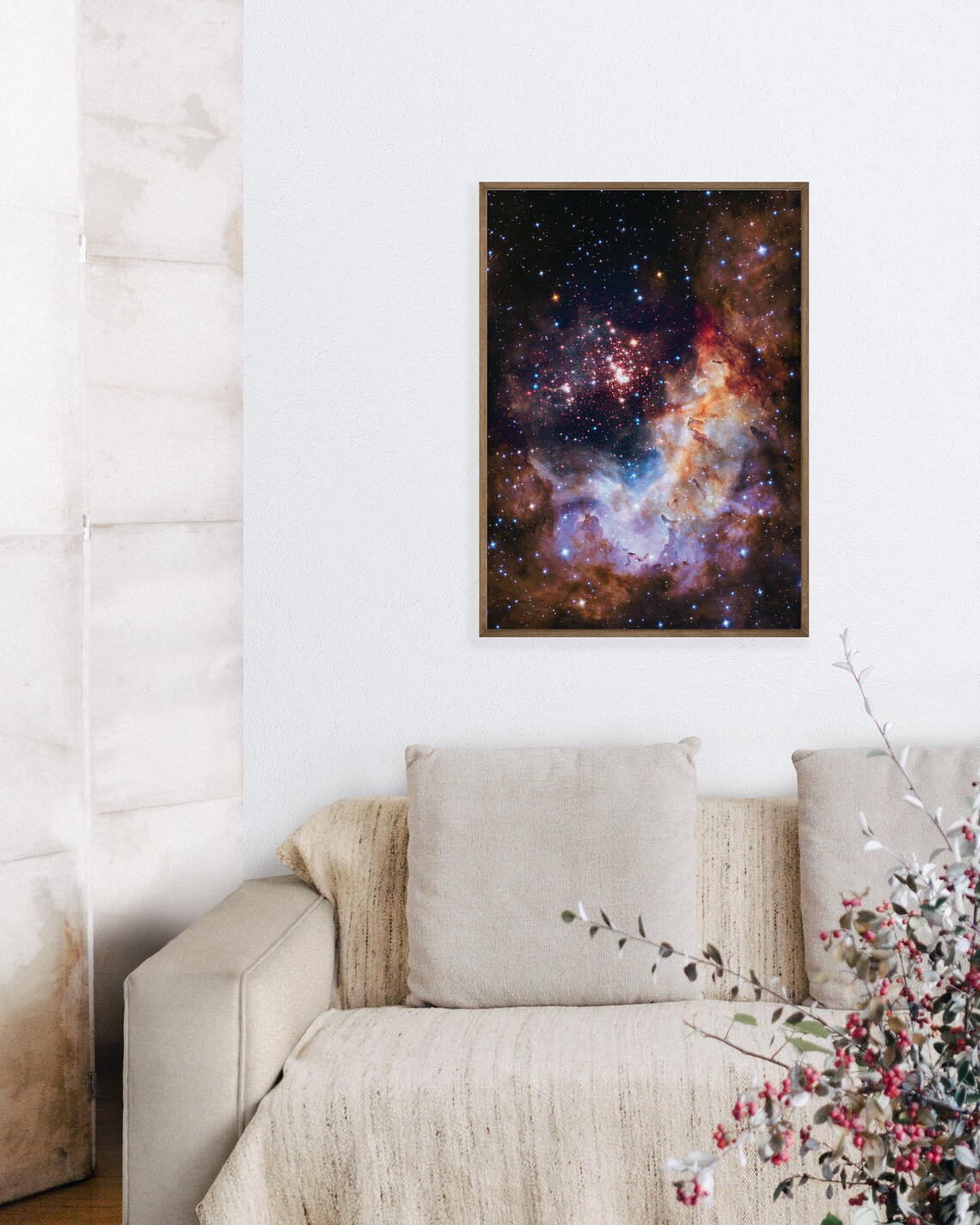Westerlund 2 Star Cluster Colorful Nebula Deep Space Photography Poster
