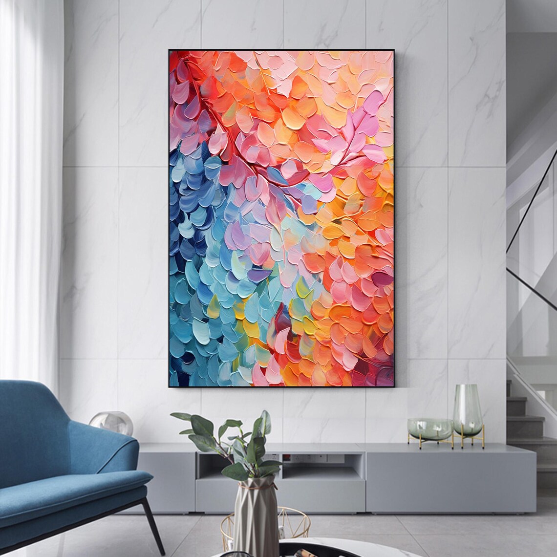 Minimalist Floral Abstract Art Print, Botanical Decor - Image 4