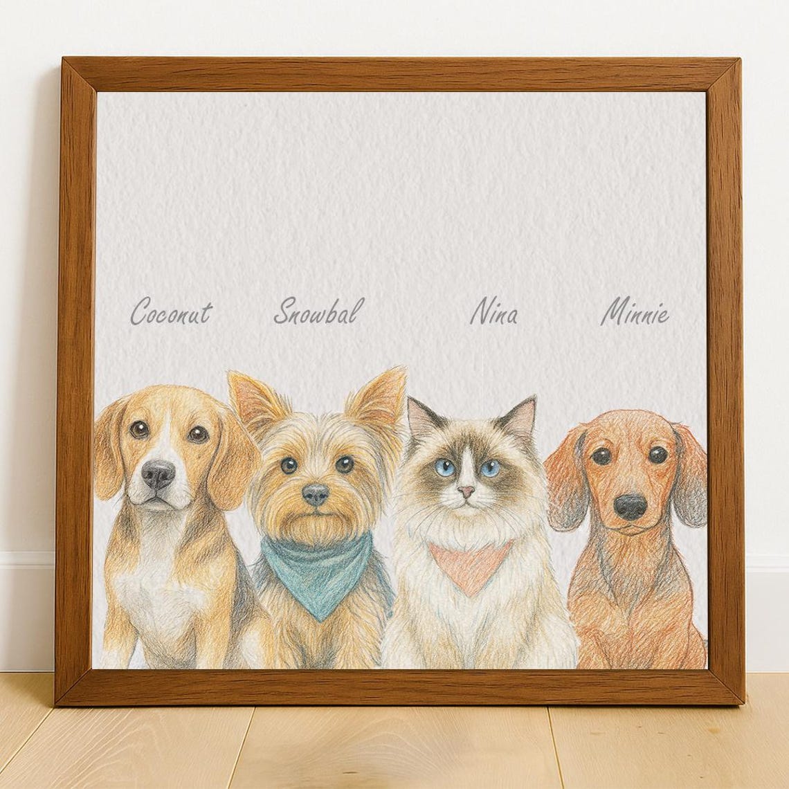 Custom Watercolor Portraits, Personalized Pet Memorial Art - Image 3