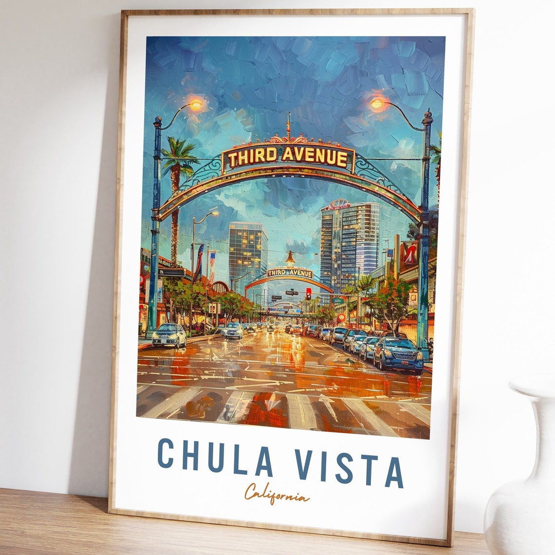 Chula Vista Travel Poster Chula Vista Wall Art Chula Vista Print Chula Vista Travel Gift City Art Usa Wall Art Travel Home Decor - Image 3
