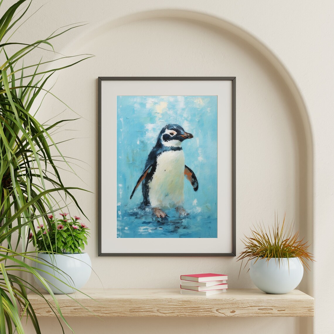 Penguin Kids Nursery Decor, Cute Animal Art Print - Image 2
