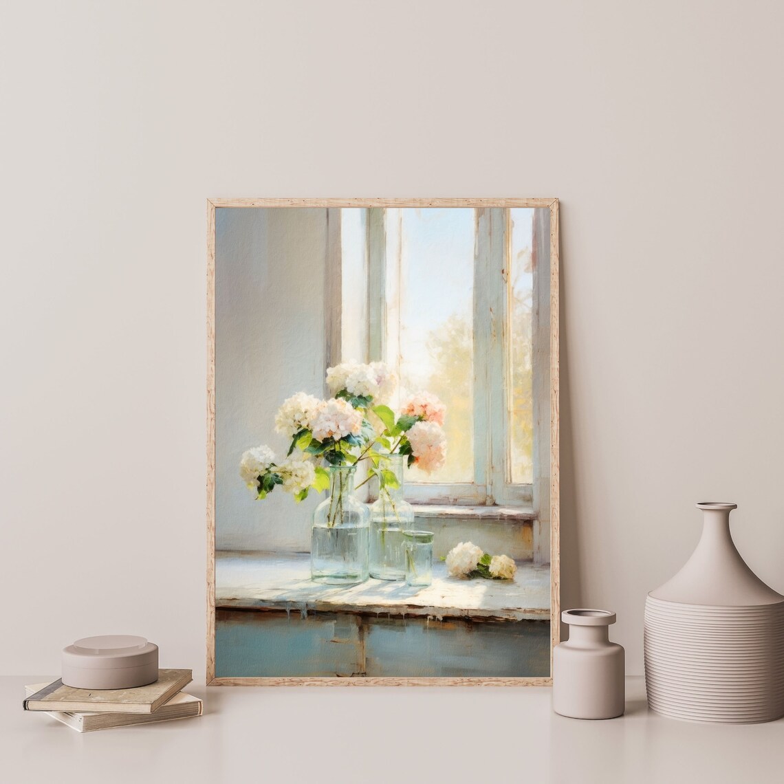 Hydrangea Flower Painting, Retro Botanical Art Print - Image 3
