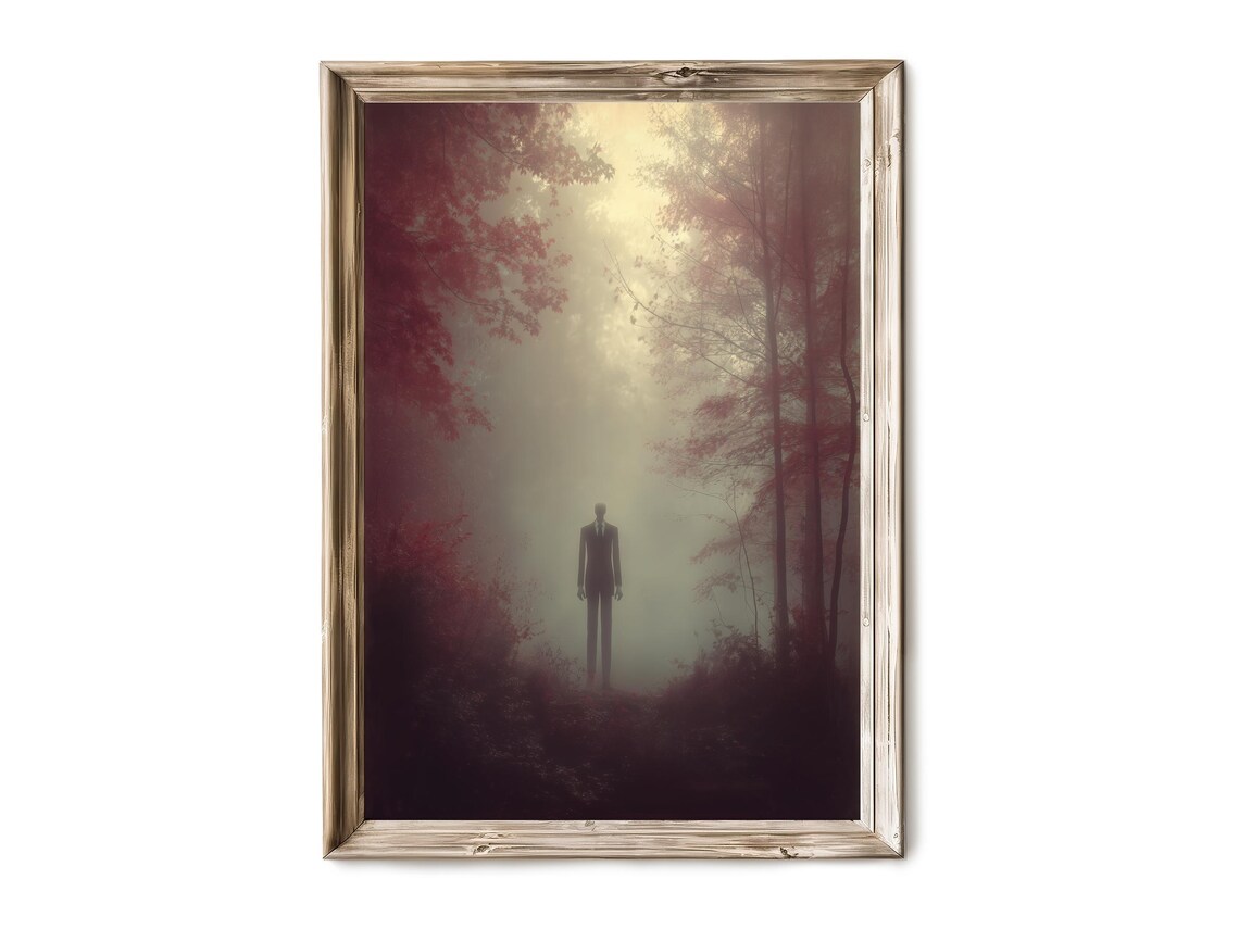 Haunted Woman in Black Veil Strands Dark Gothic Horror Photo Poster