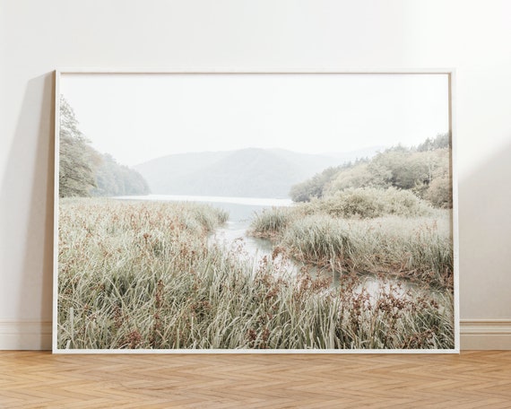 France Cottage Nature Landscape Art Print