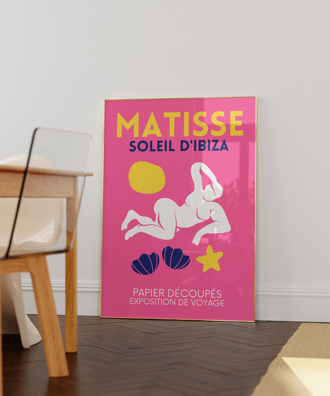 Matisse Style Soleil d'Ibiza Dancer Pink Travel Exhibition Poster - Image 4