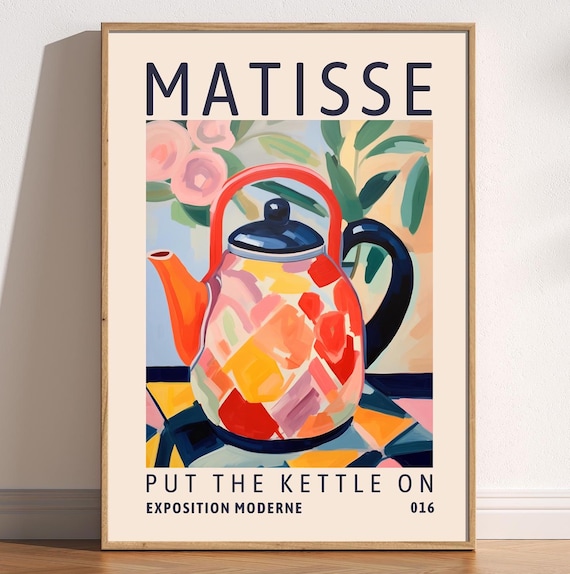 Matisse Put The Kettle On Kitchen Art Print