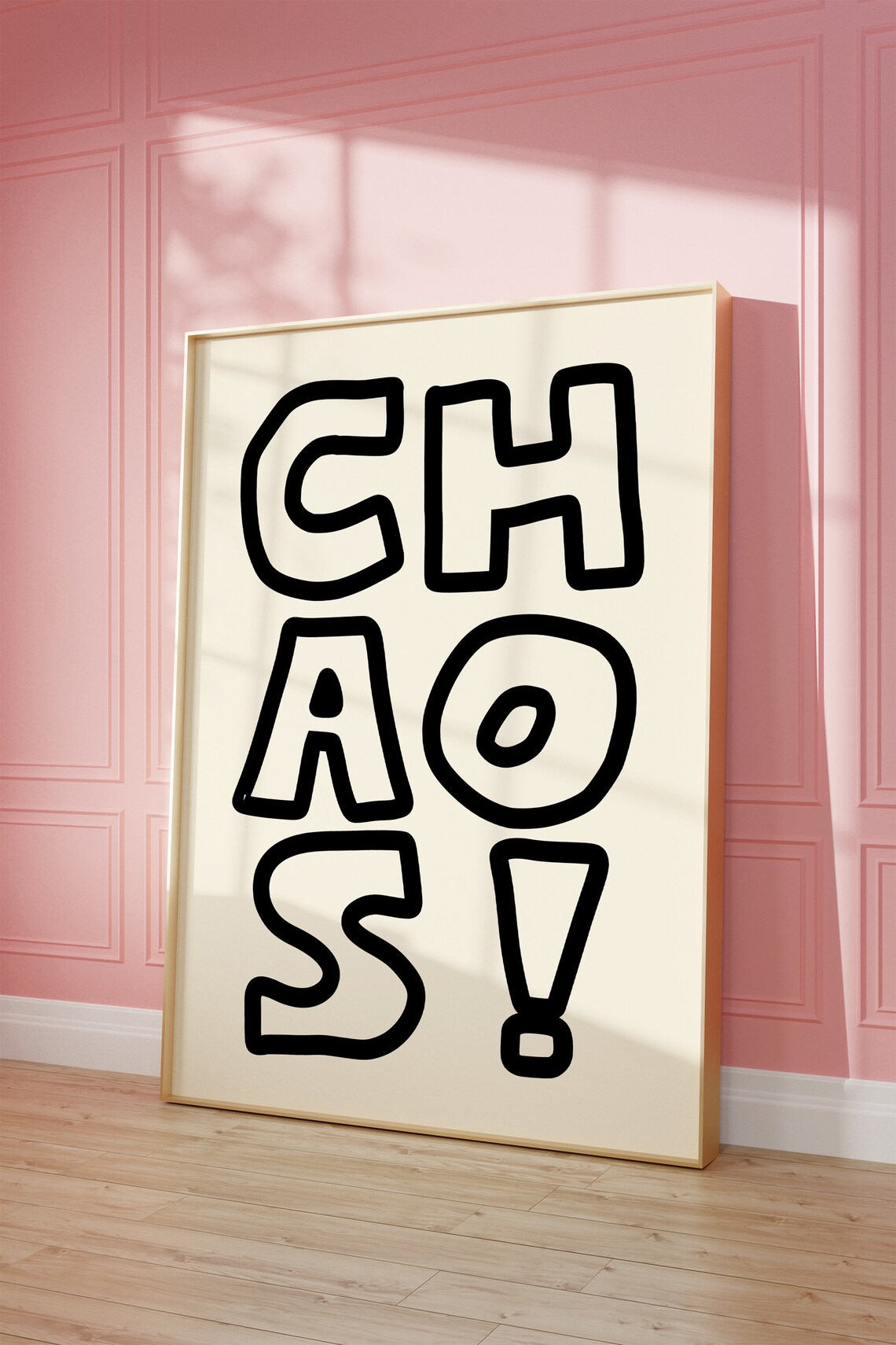 Chaos Typography Retro Aesthetic Poster Print - Image 2