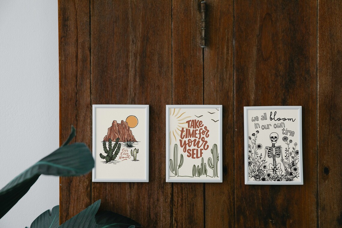Bohemian Western Desert Art Print, Self Care - Image 2
