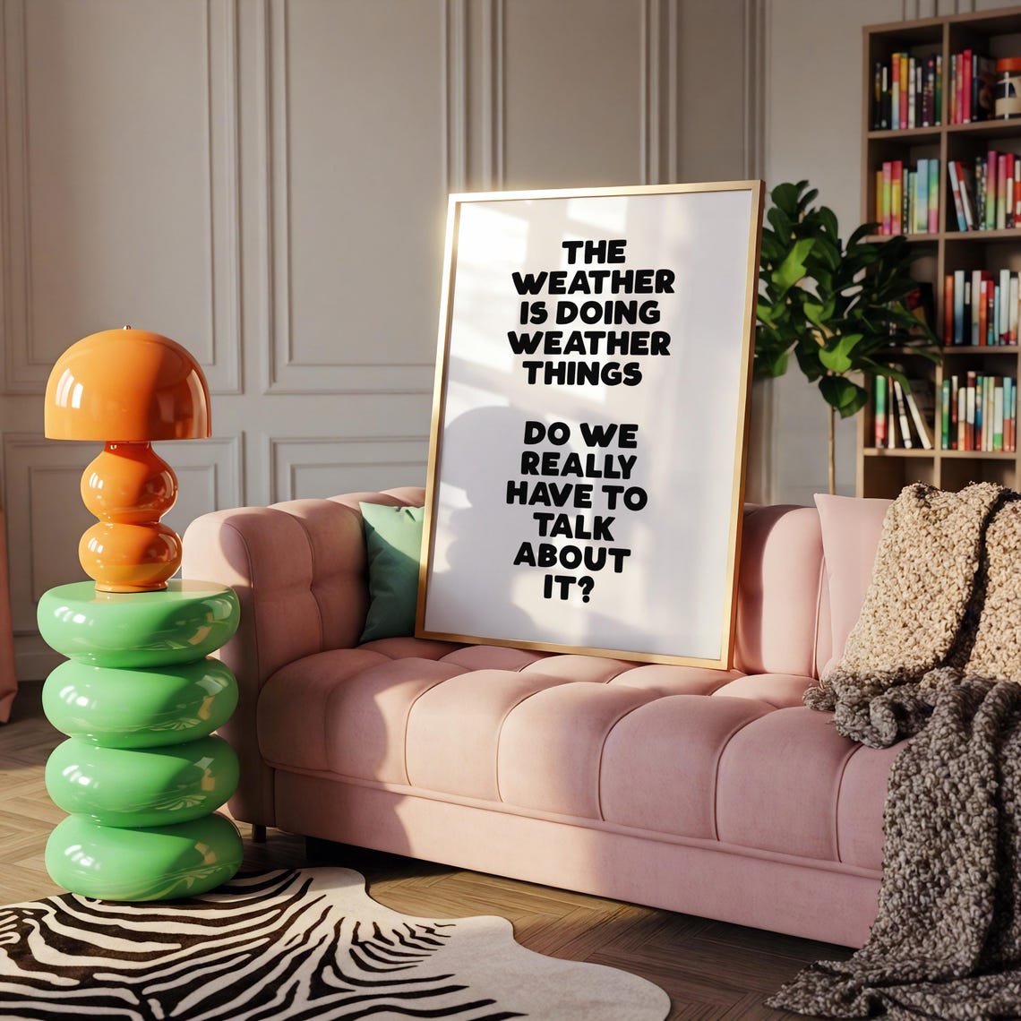 Funny Anti Small Talk Poster, Sarcastic Quote Print - Image 3