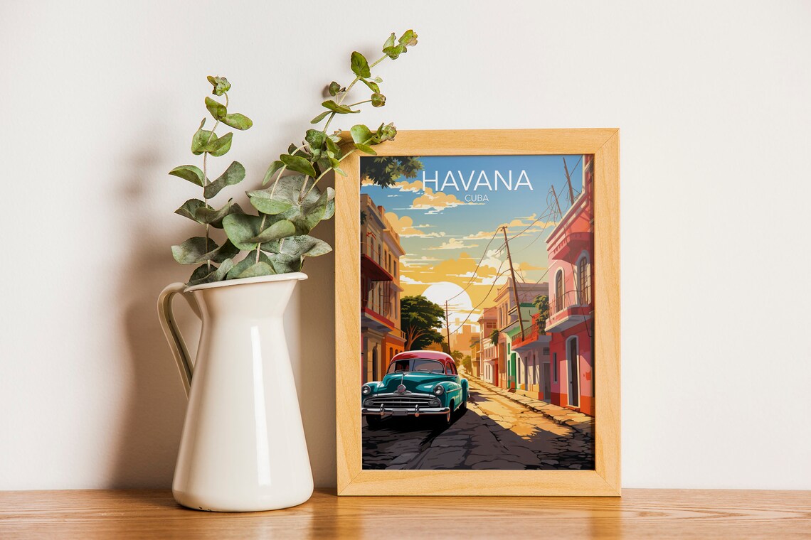 Havana Cuba Modern Poster Print, Latin America - Image 2