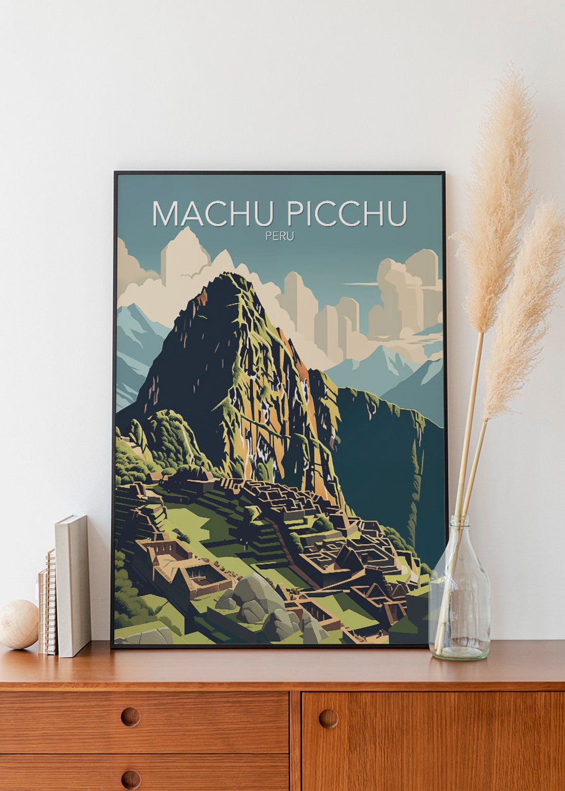 Machu Picchu Art Print Modern Poster Print Available In Many Sizes Or - Image 2