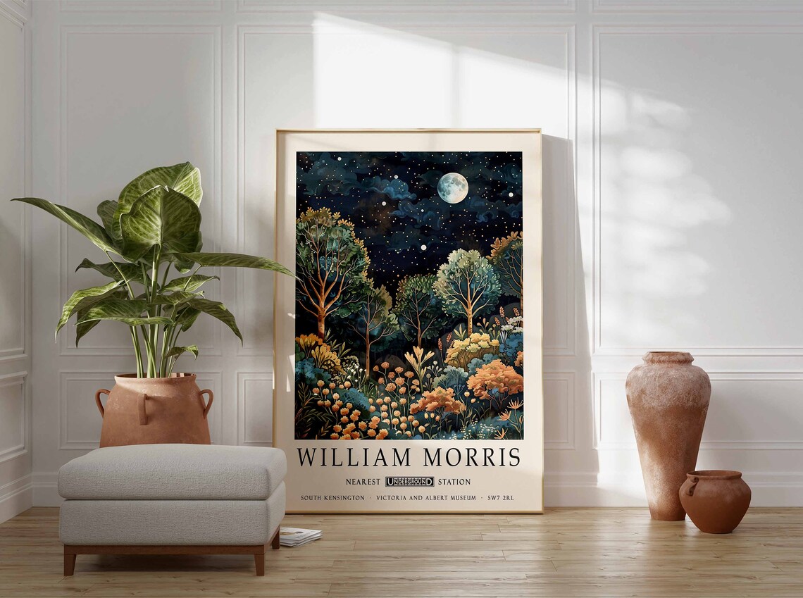 William Morris Botanical Floral Art Print - Image 3