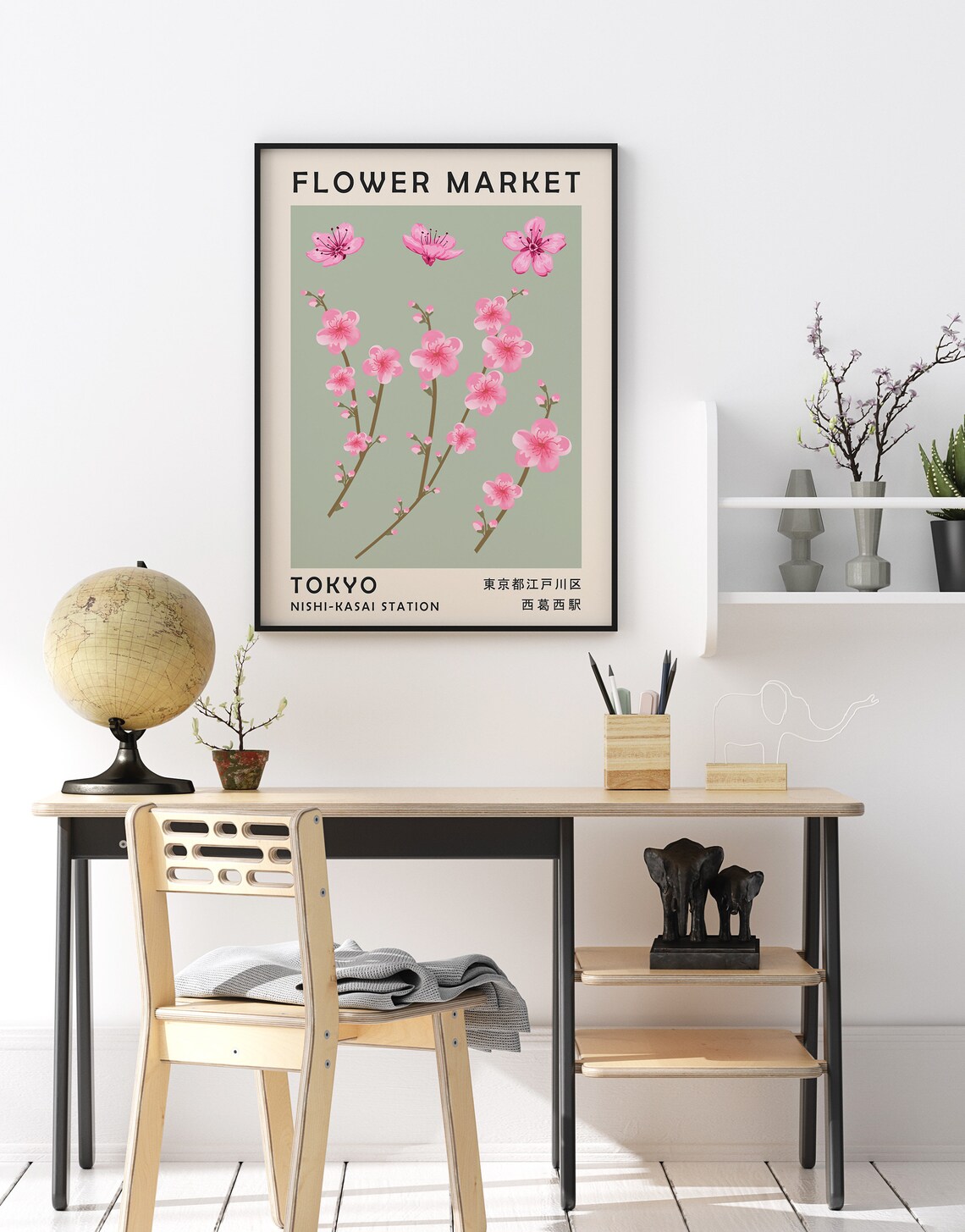 Flower Market Tokyo Japan Poster Flower Market Art Print Floral Wall Art Decor Garden Art Floral Art Gift A1a2a3a4 - Image 2