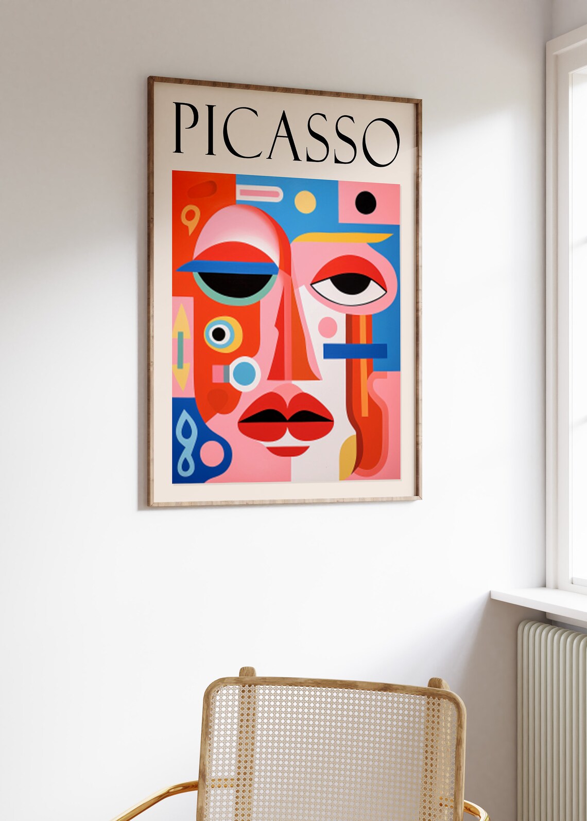 Picasso Abstract Faces Retro Boho Art Print - Image 3