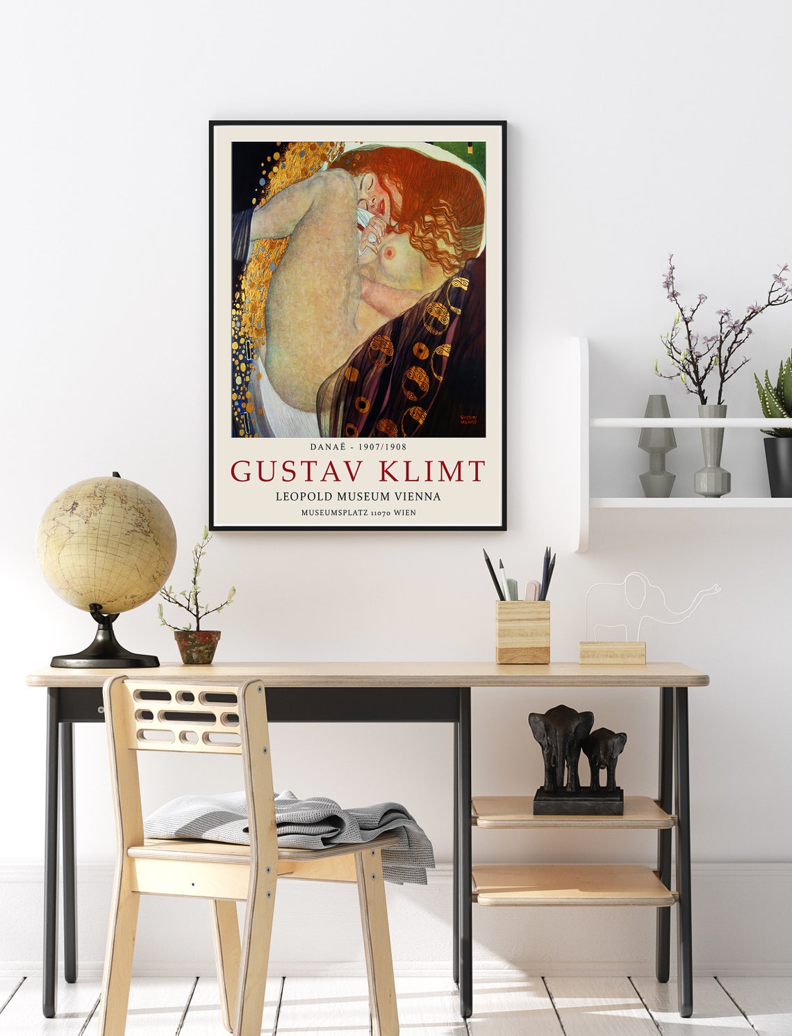 Gustav Klimt Danae Museum Exhibition Art Print Vienna Leopold - Image 2