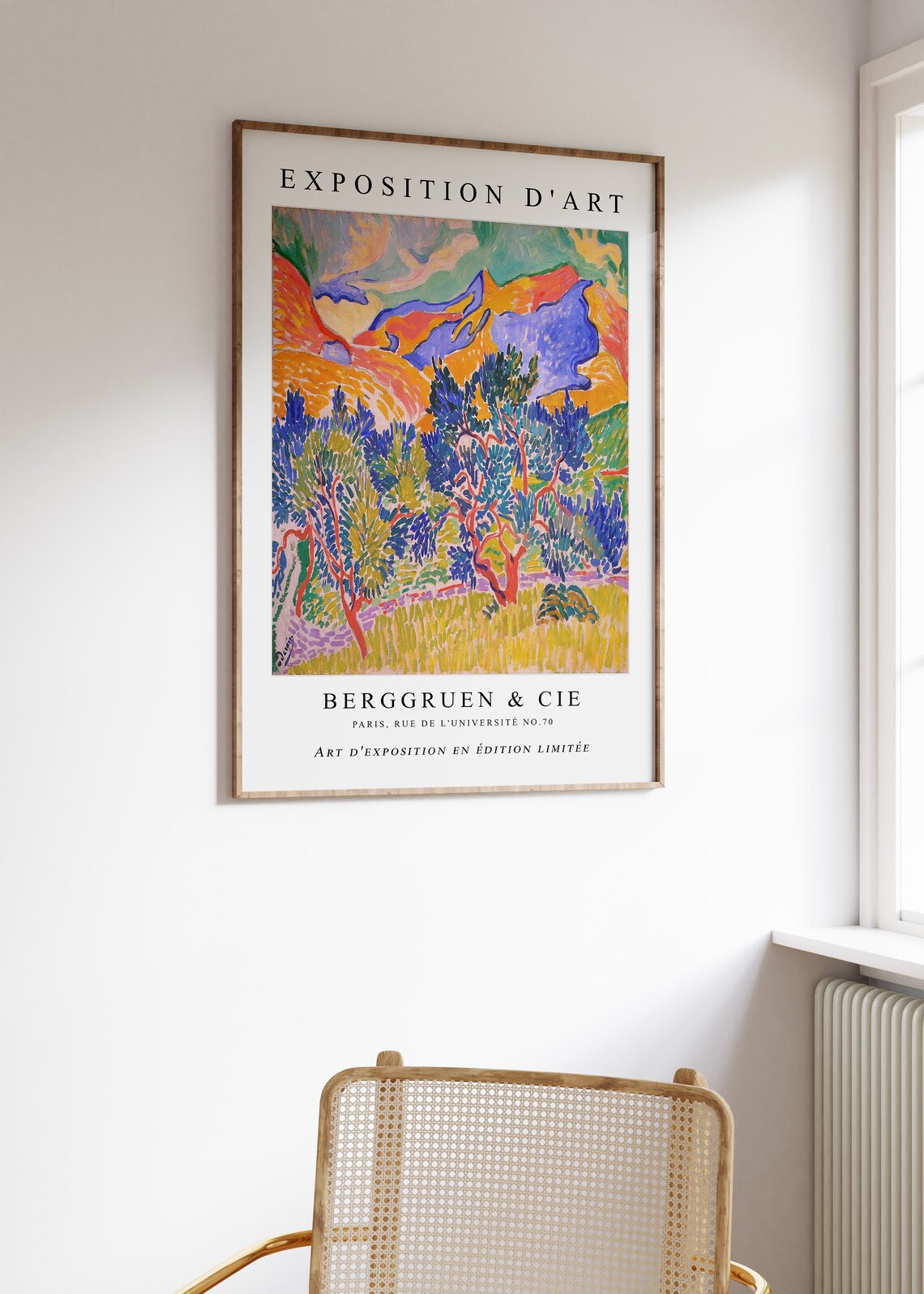Andre Derain Mountains At Collioure Exhibition Poster - Image 3