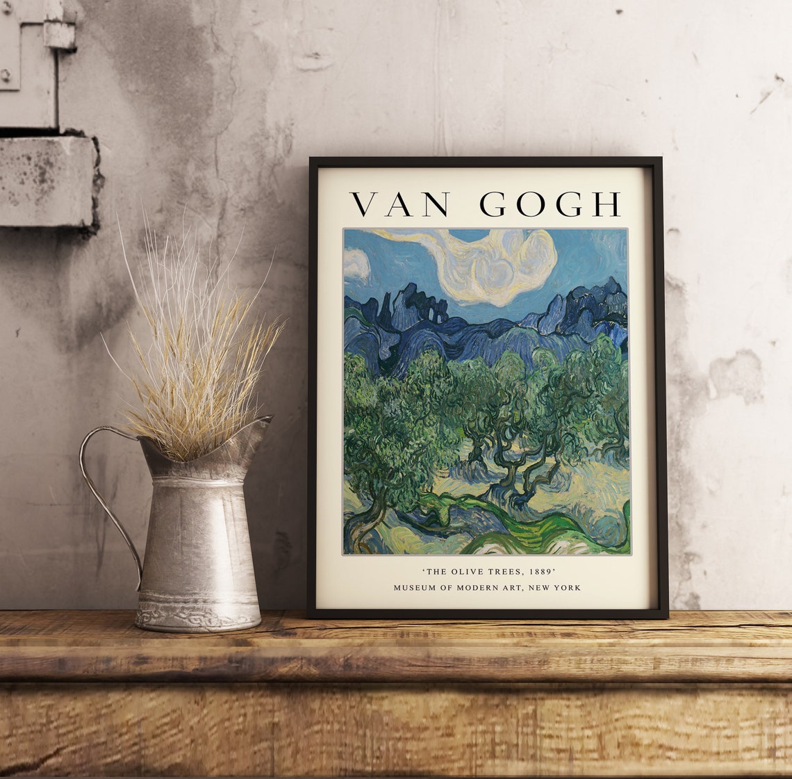Van Gogh The Olive Trees 1889 New York Museum Art Exhibition Poster - Image 3