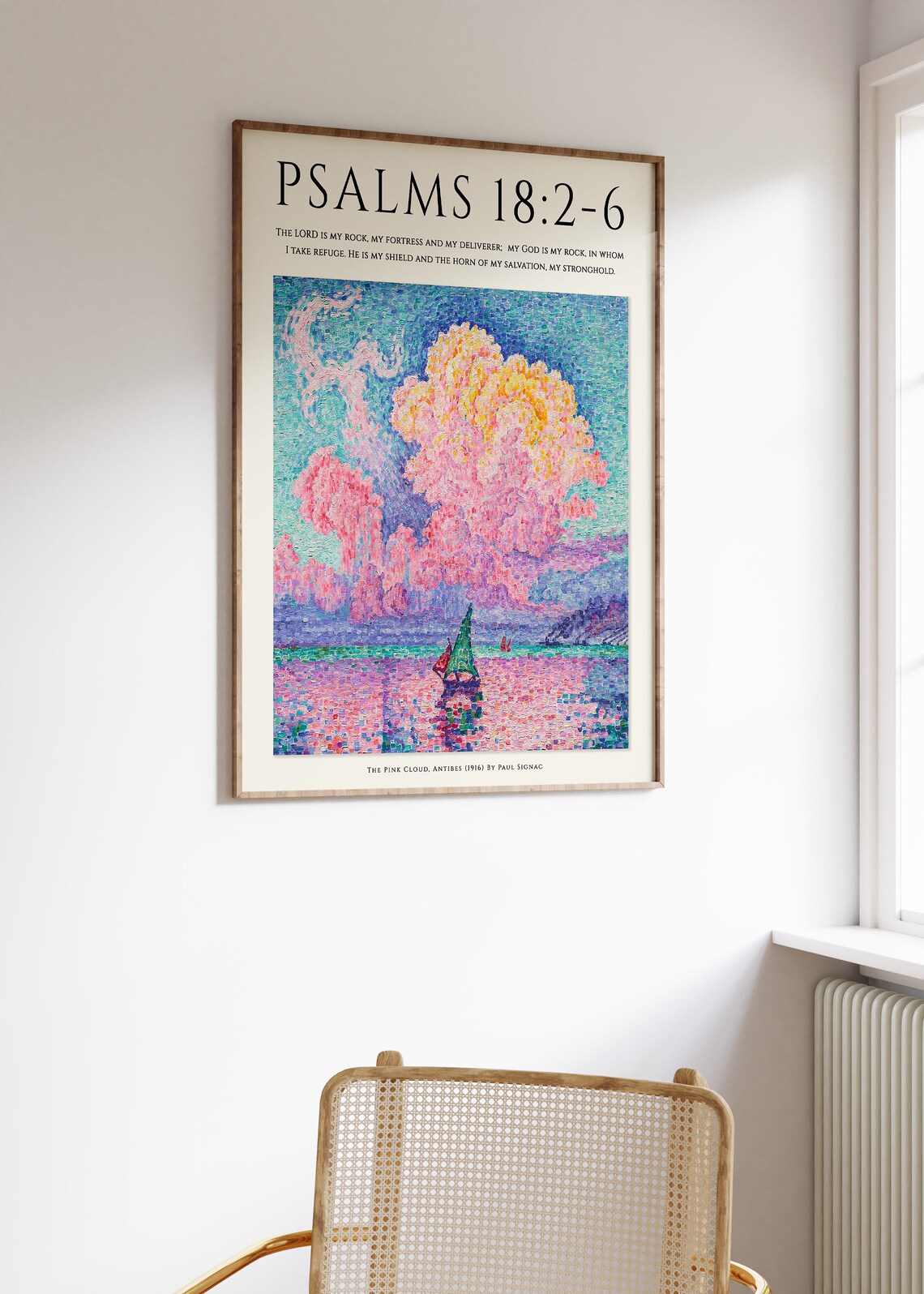 Bible Verse Floral Christian Wall Art Print - Image 2