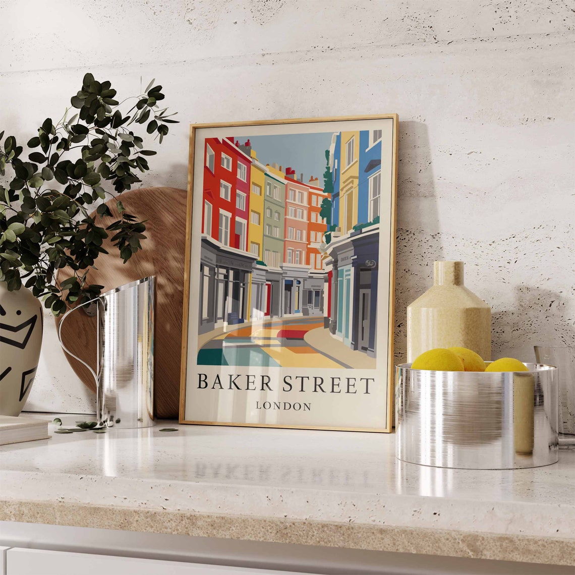 Baker Street Poster London Print London Art London Poster London Travel Print William Morris Print Retro London Art - Image 2