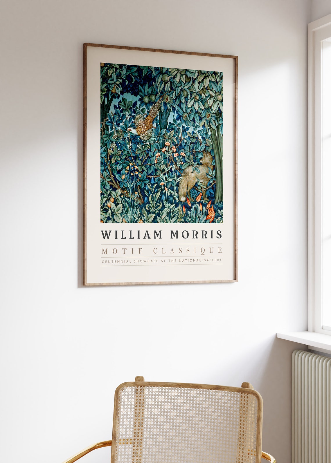 William Morris Forest Pheasant Fox Exhibition Gallery Art Poster - Image 3
