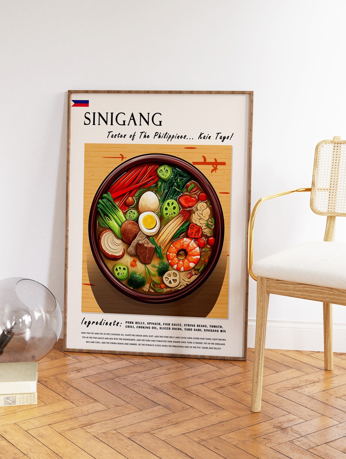 Sinigang Filipino Food Poster, Kitchen Decor Print - Image 2