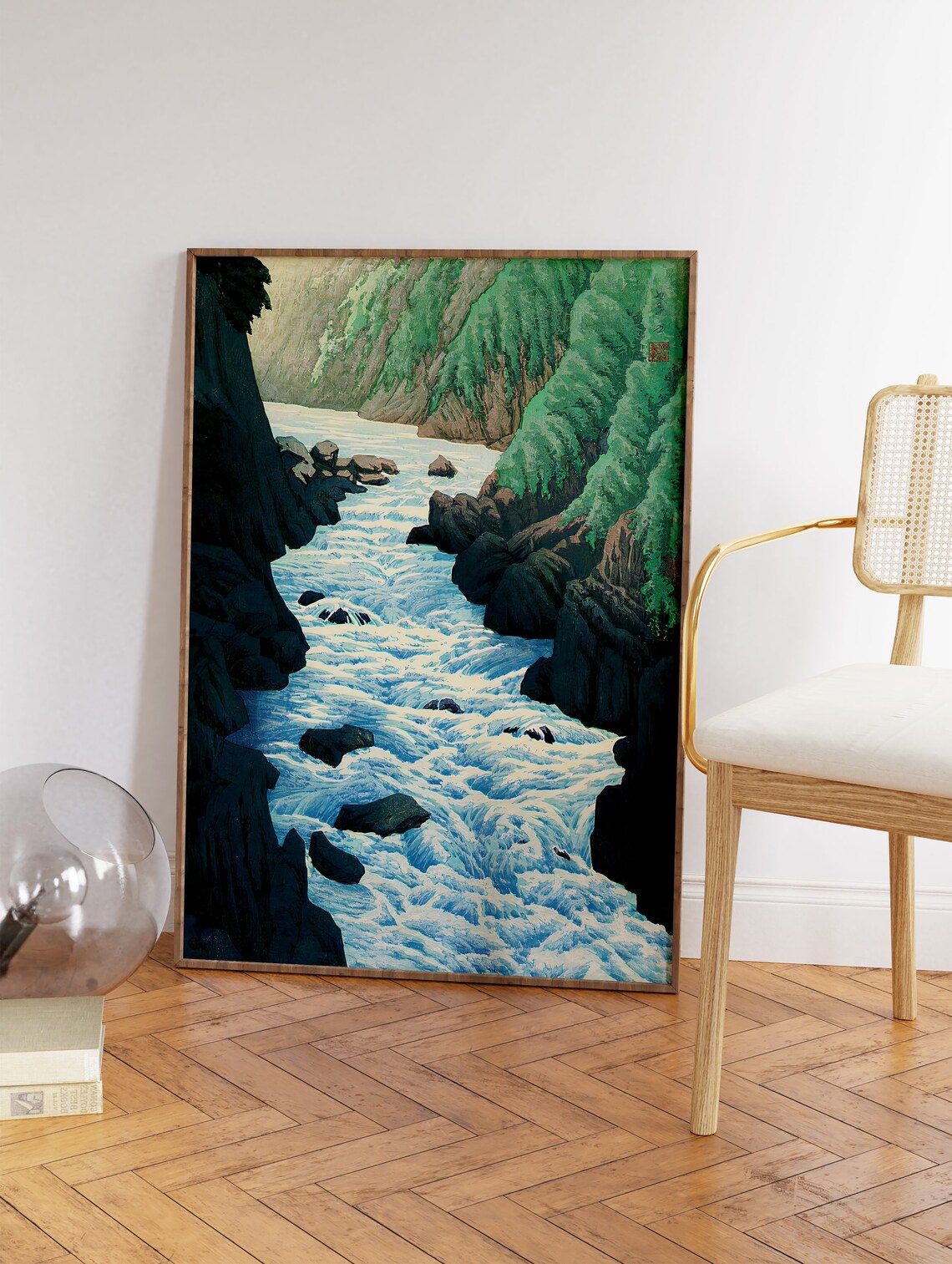 Hasui Kawase Guji Gorge at Kurobe Travel Poster - Image 3