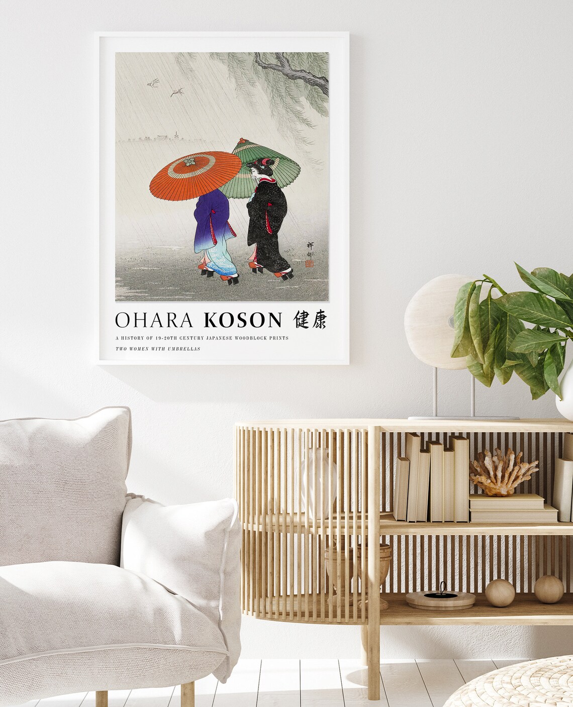 Ohara Koson Exhibition Poster, Vintage Japanese Decor - Image 2