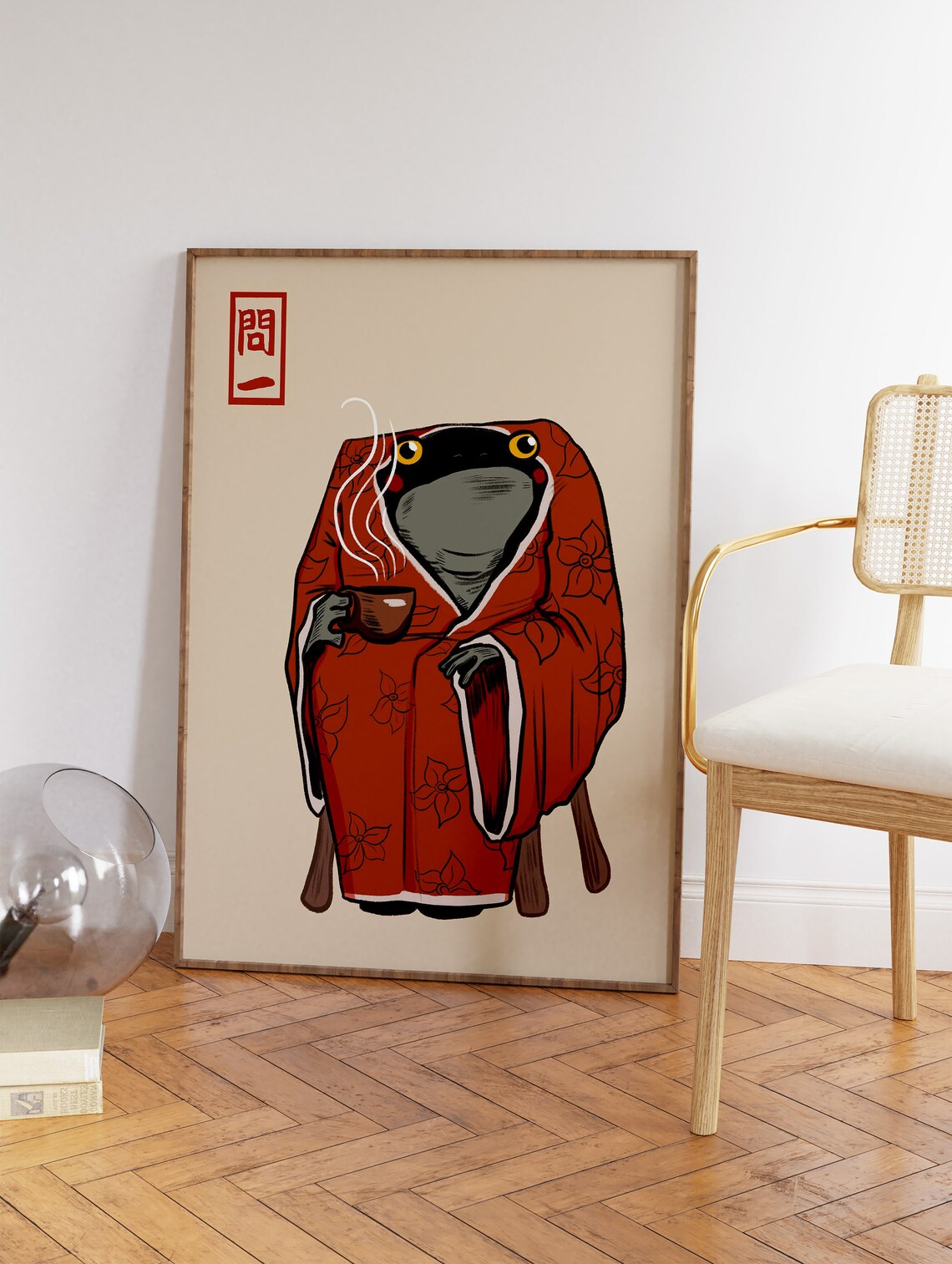 Matsumoto Hoji Frog Japanese Vintage Art Poster - Image 3