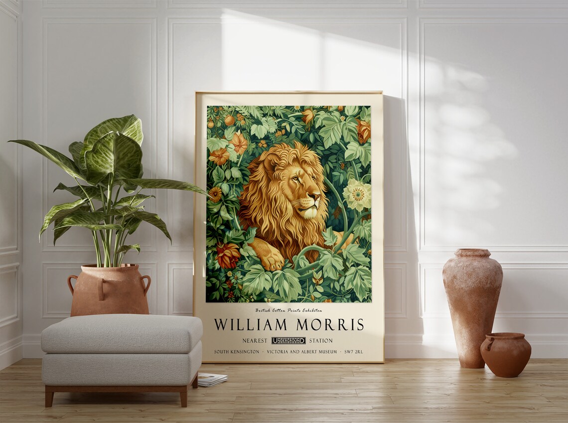 William Morris Vintage Exhibition Poster, Kew Gardens - Image 3